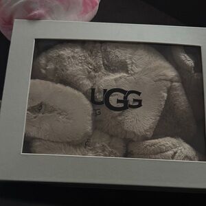 UGG Plush Slippers in Light Brown